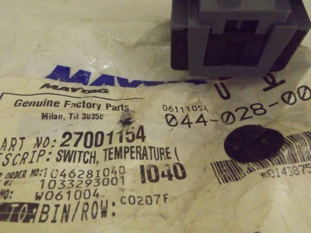 MAYTAG WHIRLPOOL WASHER 27001154 TEMP SWITCH NEW MAYTAG WHIRLPOOL WASHER 27001154 TEMP SWITCH NEW